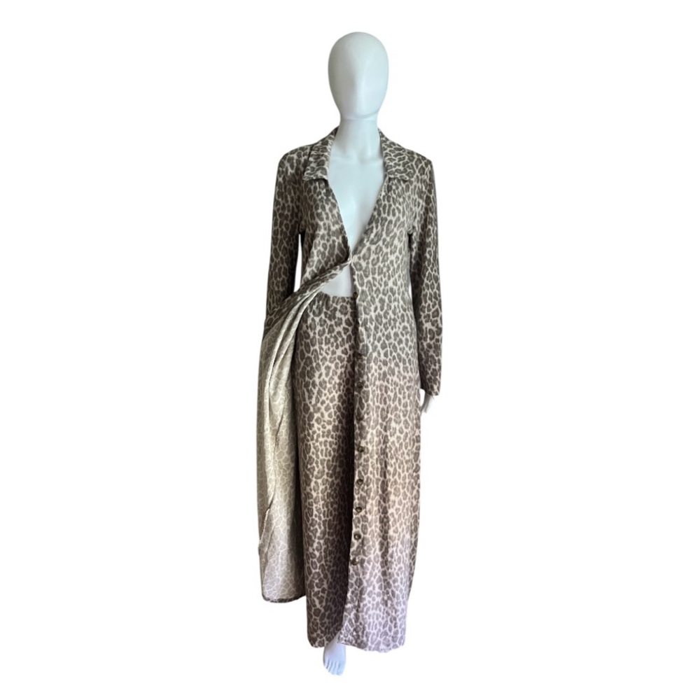 Win Win Leopard Print Women's Pant Set Size M